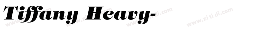 Tiffany Heavy字体转换